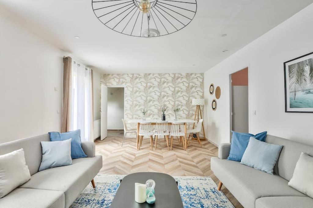 Parking Prive Gratuit - 15Mn Paris - Gare A Pied En 5Mn - Tout Equipee - Terrasse - Jardin - Stade De France - Casino D'Enghien - Hippodrome, Universite Epinay-sur-Seine Luaran gambar