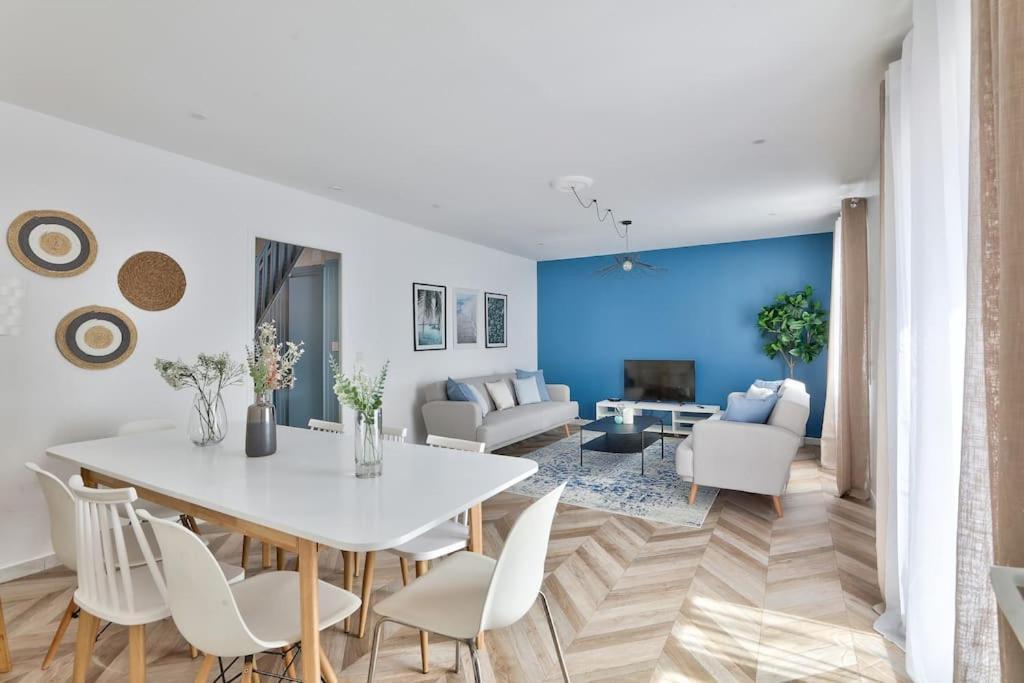 Parking Prive Gratuit - 15Mn Paris - Gare A Pied En 5Mn - Tout Equipee - Terrasse - Jardin - Stade De France - Casino D'Enghien - Hippodrome, Universite Epinay-sur-Seine Luaran gambar